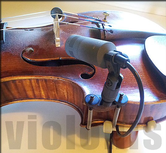 Micro pour violon SCHOEPS MK 22 monté sur pince VA1 