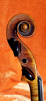violon de Francesco Gobetti 1714 volute